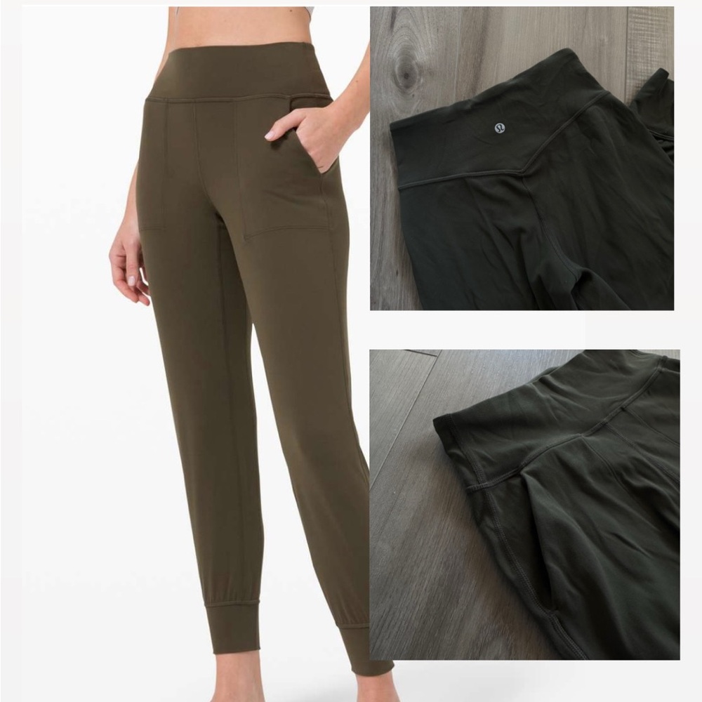 Lululemon Athletica: Dark Olive Green Align Joggers Leggings